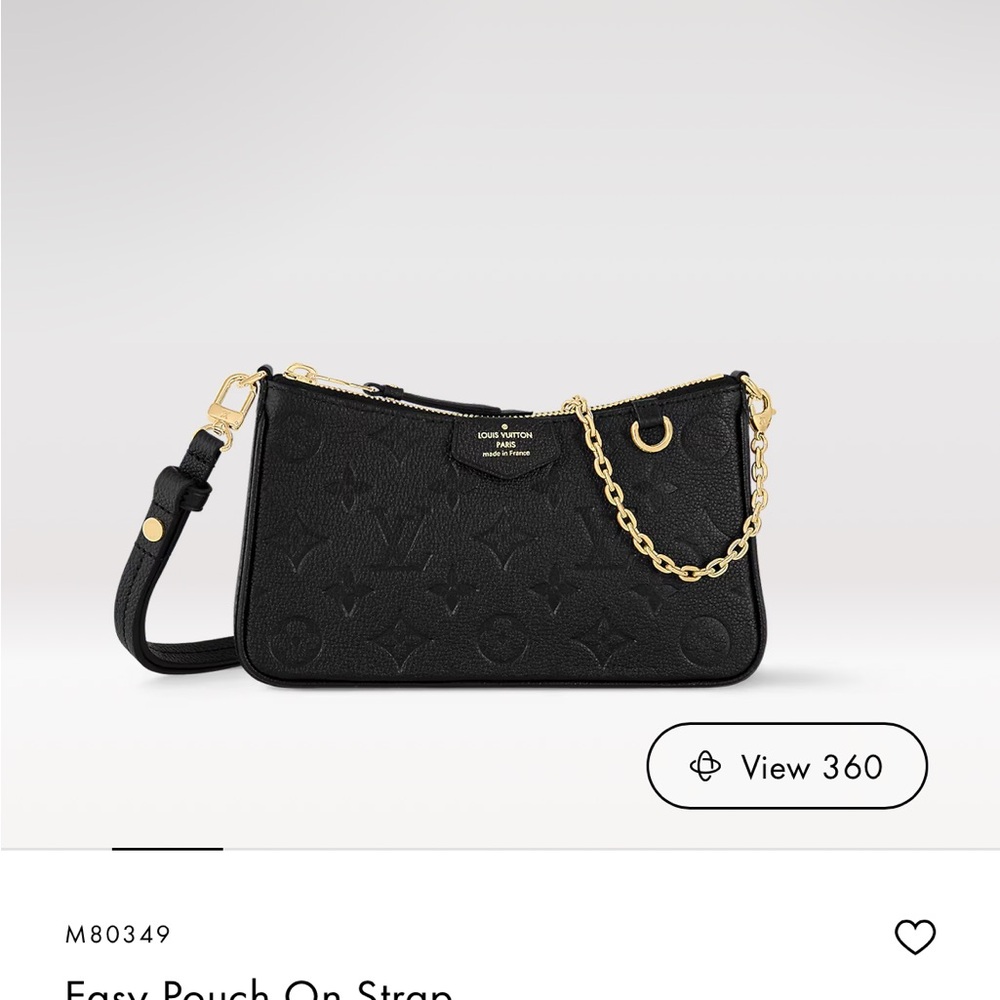 Louis Vuitton Easy Pouch on Strap black empreinte